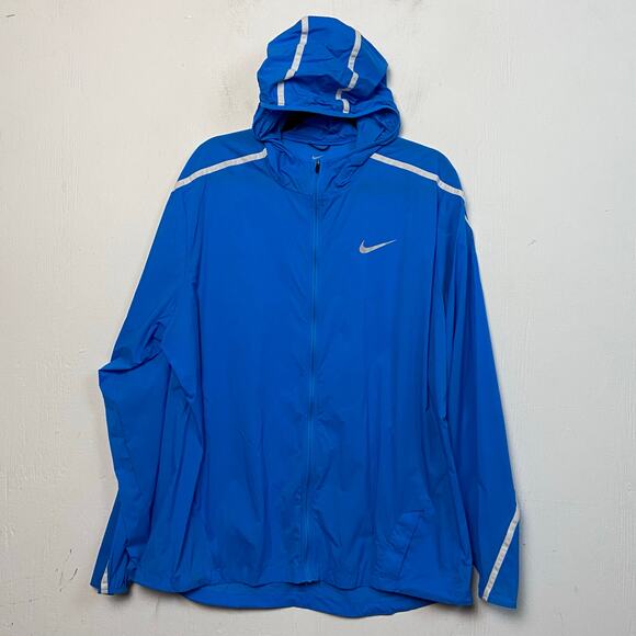 Nike Impossibly Light Men's Photo Blue Running Jacket 717764-435 Size XL - Picture 1 of 12